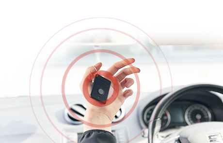Holding ADR tag in vehicle
