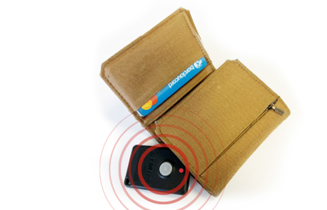 S5 ADR tag next to a wallet
