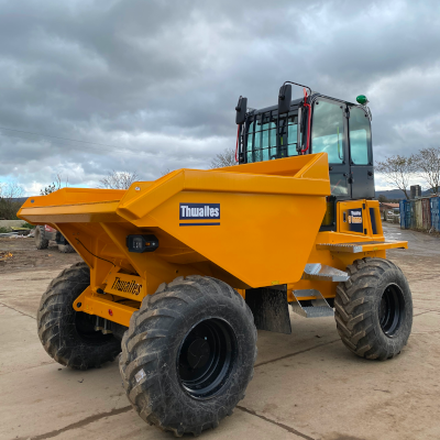 Asset+ Installed onto Thwaites dumper - Including both Asset management and after theft recovery with wired-in and battery operated units