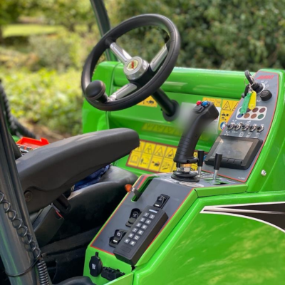 Keypad immobilisation installed - offering theft prevention, driver id, and authorisation on green plant machine